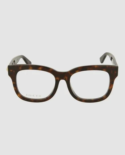 $385 Authentic Gucci GG0033OA 002 Women Brown Square Eyeglasses Frames 52-18-145 2