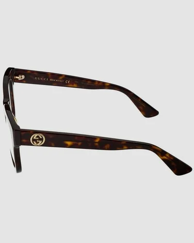 $385 Authentic Gucci GG0033OA 002 Women Brown Square Eyeglasses Frames 52-18-145 3