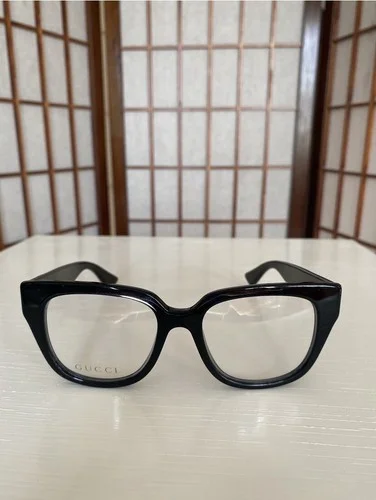 Authentic Gucci Women’s Square Black Eye Glass Frames 0037O 001 37O 50•18•140 1