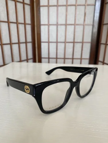 Authentic Gucci Women’s Square Black Eye Glass Frames 0037O 001 37O 50•18•140 2