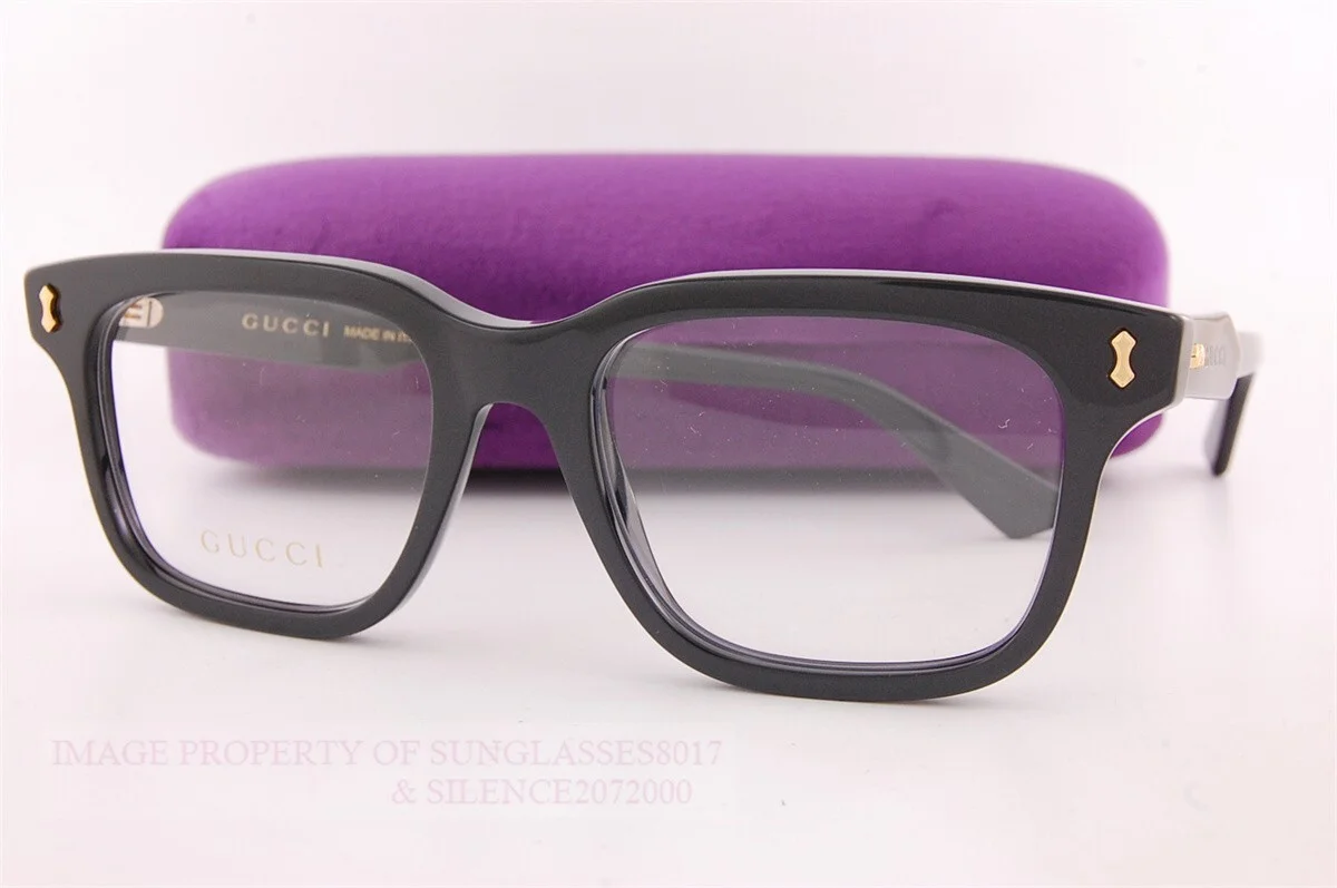 Brand New GUCCI Eyeglass Frames GG 1265/O 001 Black For Men 52mm 3