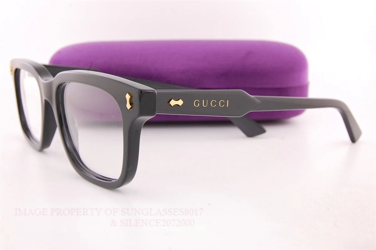 Brand New GUCCI Eyeglass Frames GG 1265/O 001 Black For Men 52mm 4