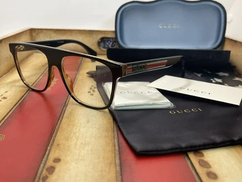 GUCCI Eyeglasses GG0465O 002 Black 55MM Frame New & Authentic Option To Add RX