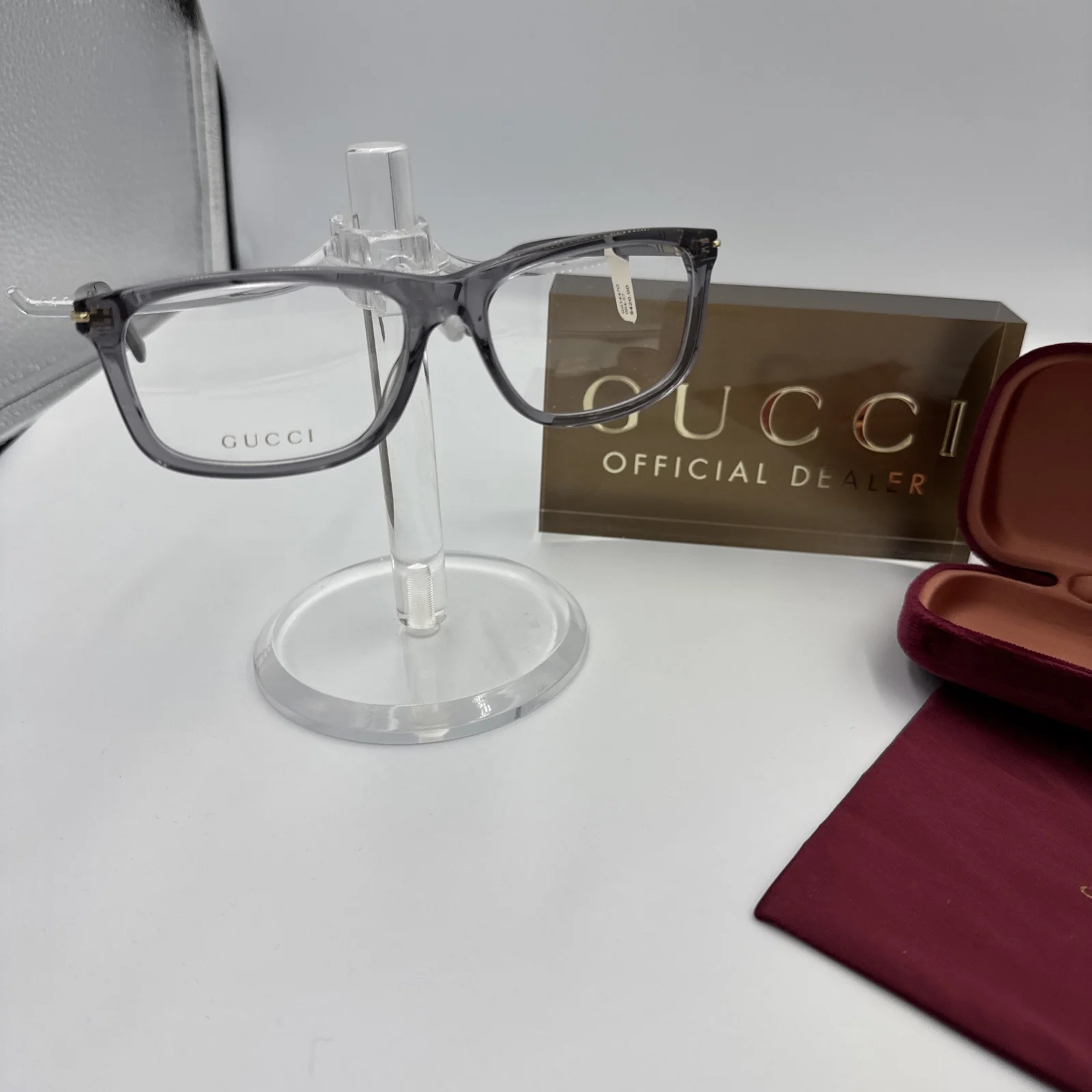 Gucci Eyeglasses Glasses GG 0577OA 004 Silver Blue 57mm Large No Case 4
