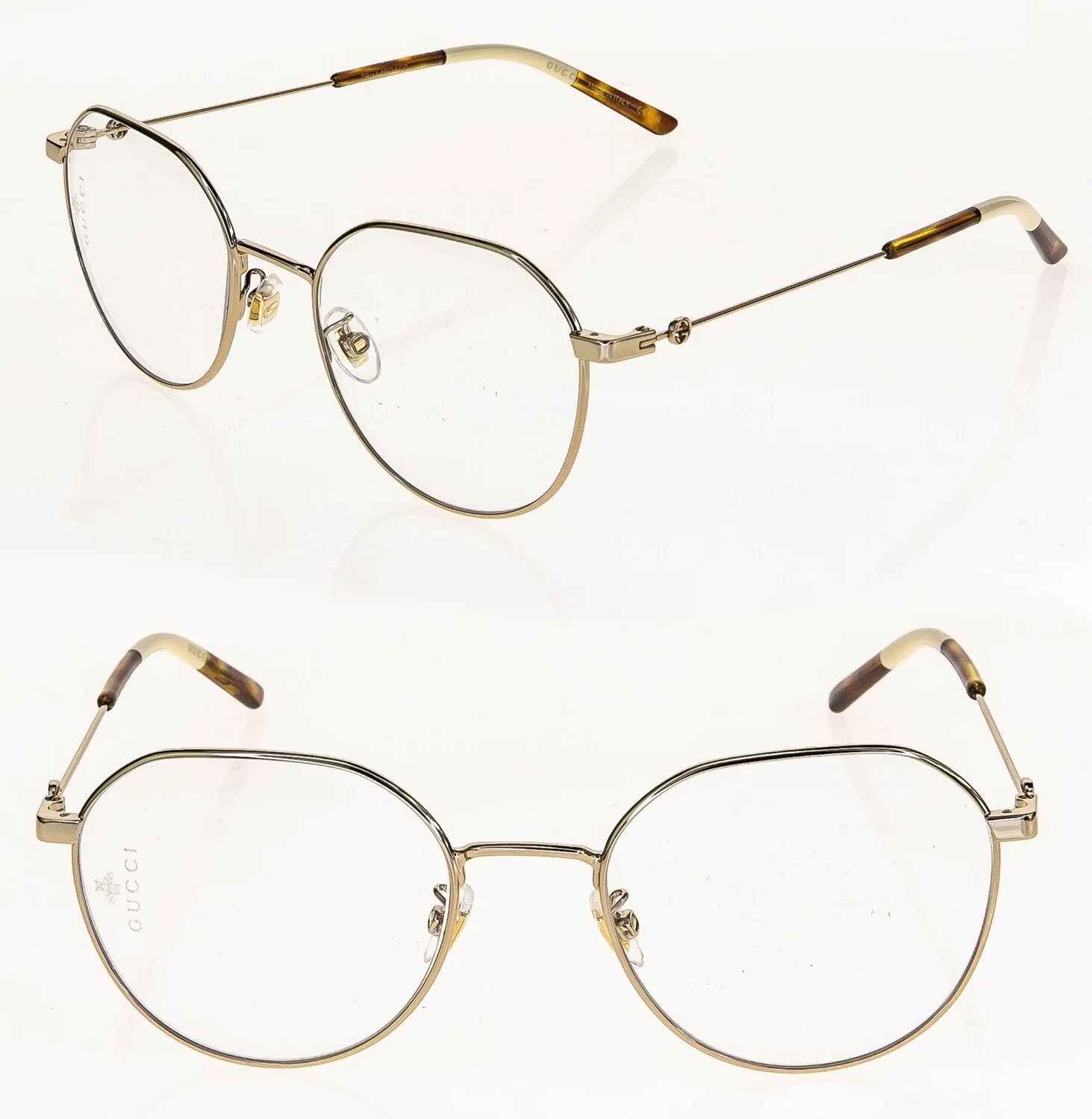 Gucci GG 0684O 001 Eyeglasses Frames Glasses Polished Gold 51-19-140