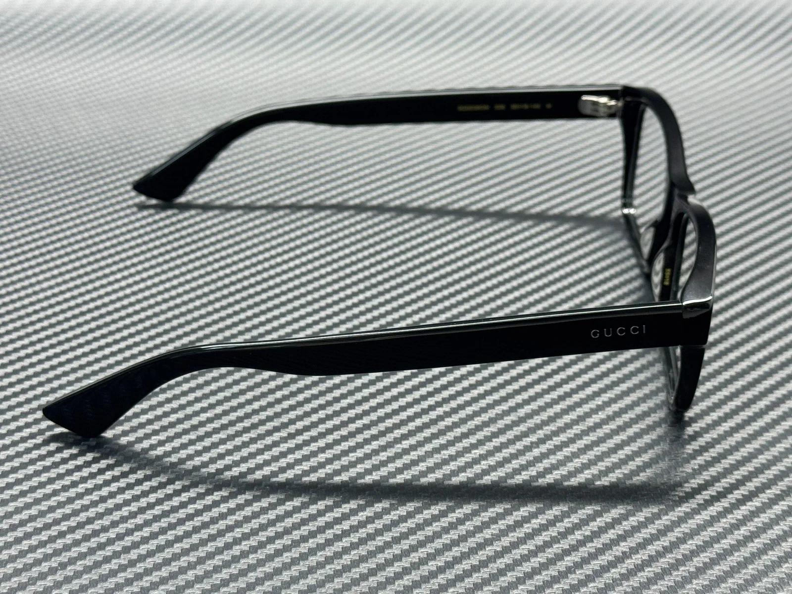 GUCCI GG0006ON 005 Black Rectangle 55 mm Men 2
