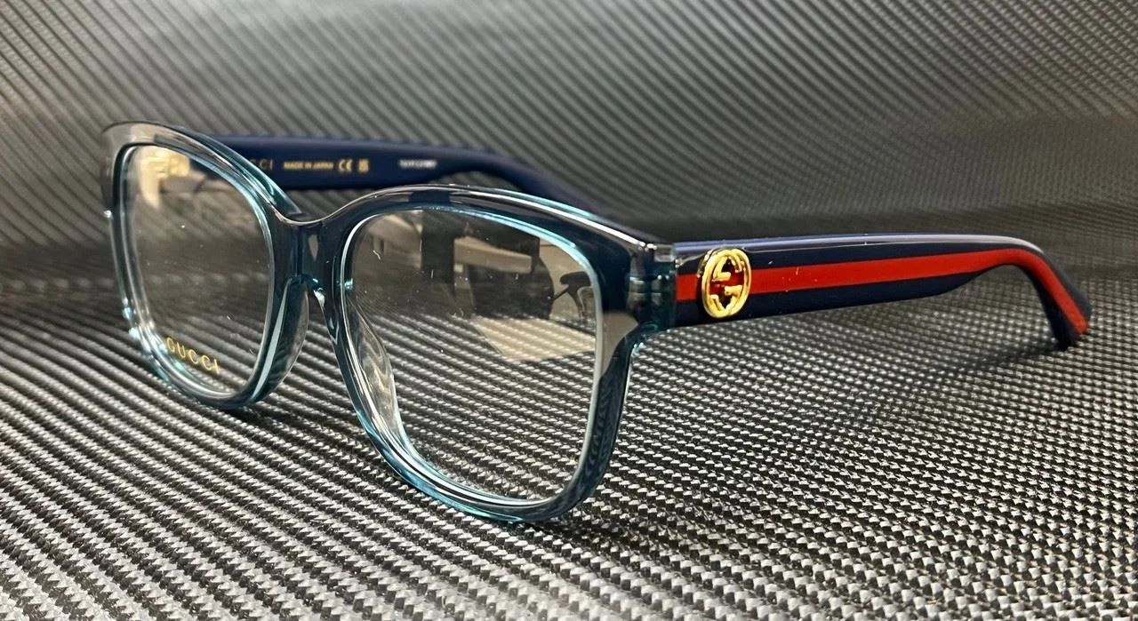 GUCCI GG0038ON 012 Blue Transparent Red Women