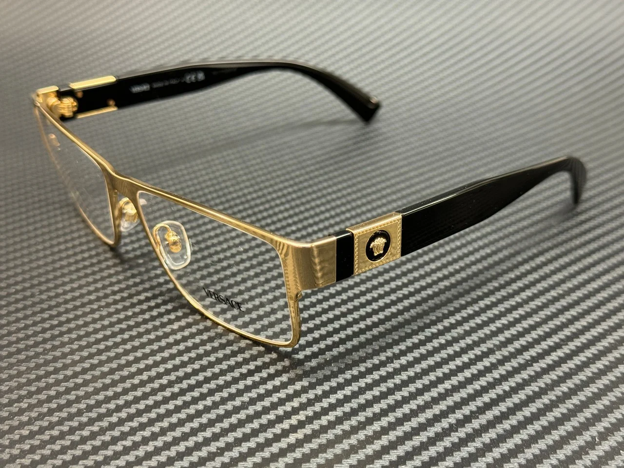 GUCCI GG0343O 007 Rectangular Square Black Demo Lens 57 mm Men