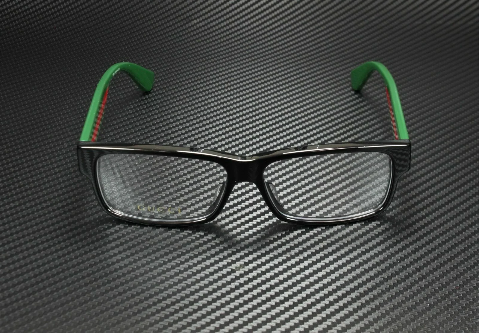 GUCCI GG0344OA 001 Rectangle Square Black Multicolor Men 2