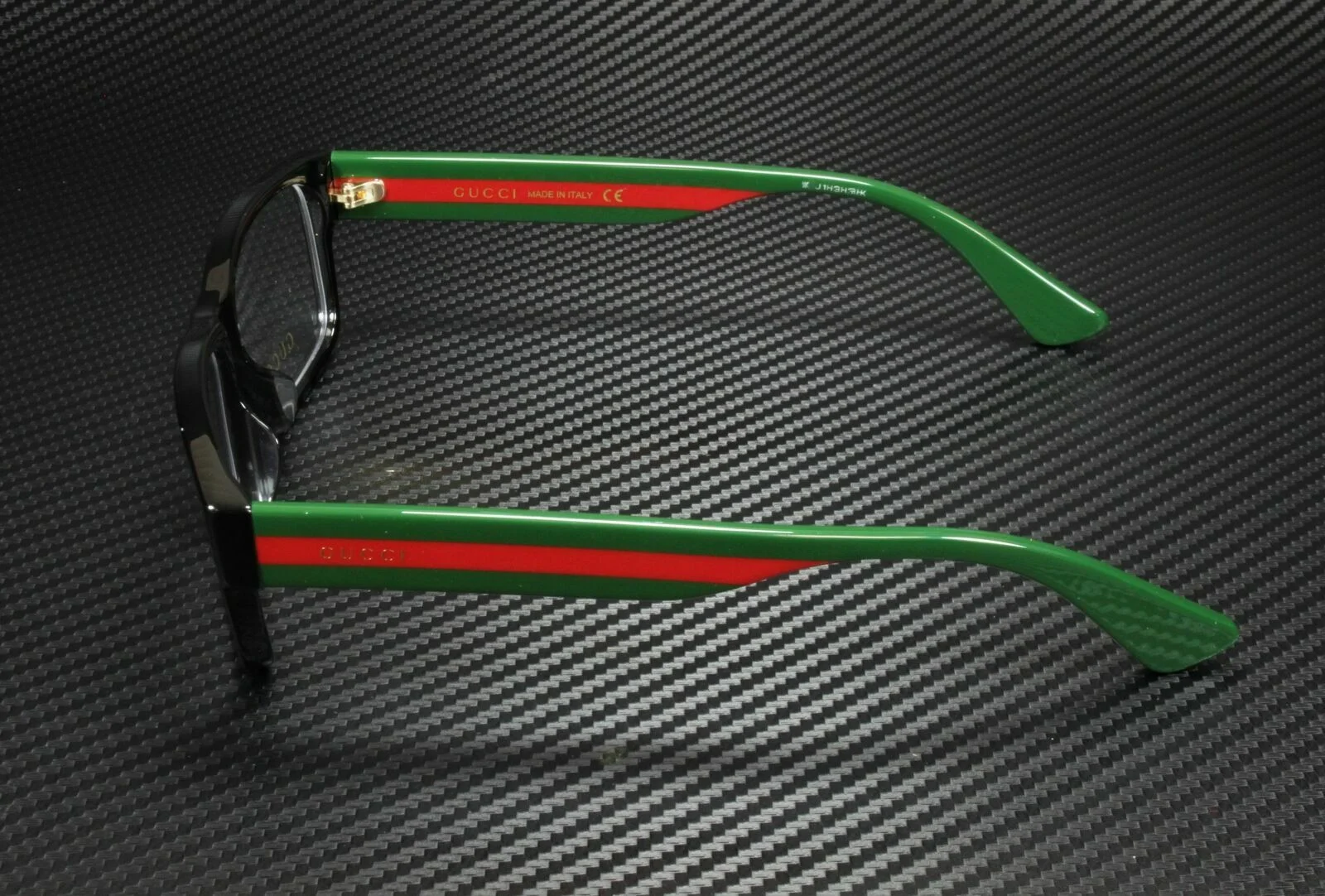GUCCI GG0344OA 001 Rectangle Square Black Multicolor Men 4
