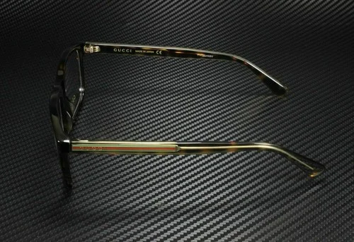 GUCCI GG0384O 005 Rectangle Havana Crystal 57 mm Men 4