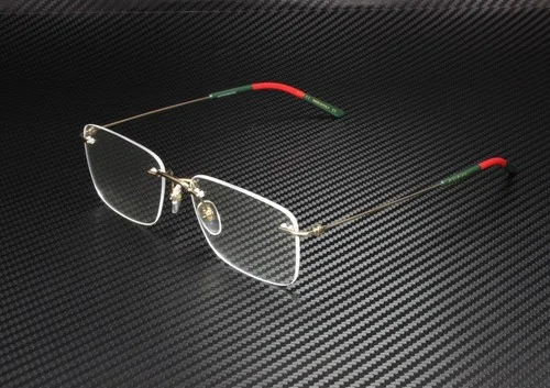 GUCCI GG0399O 002 Gold Rectangle Men