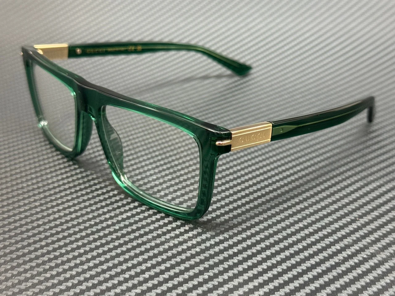 GUCCI GG0445O 001 Gold Square Rectangle 56 mm Women 4