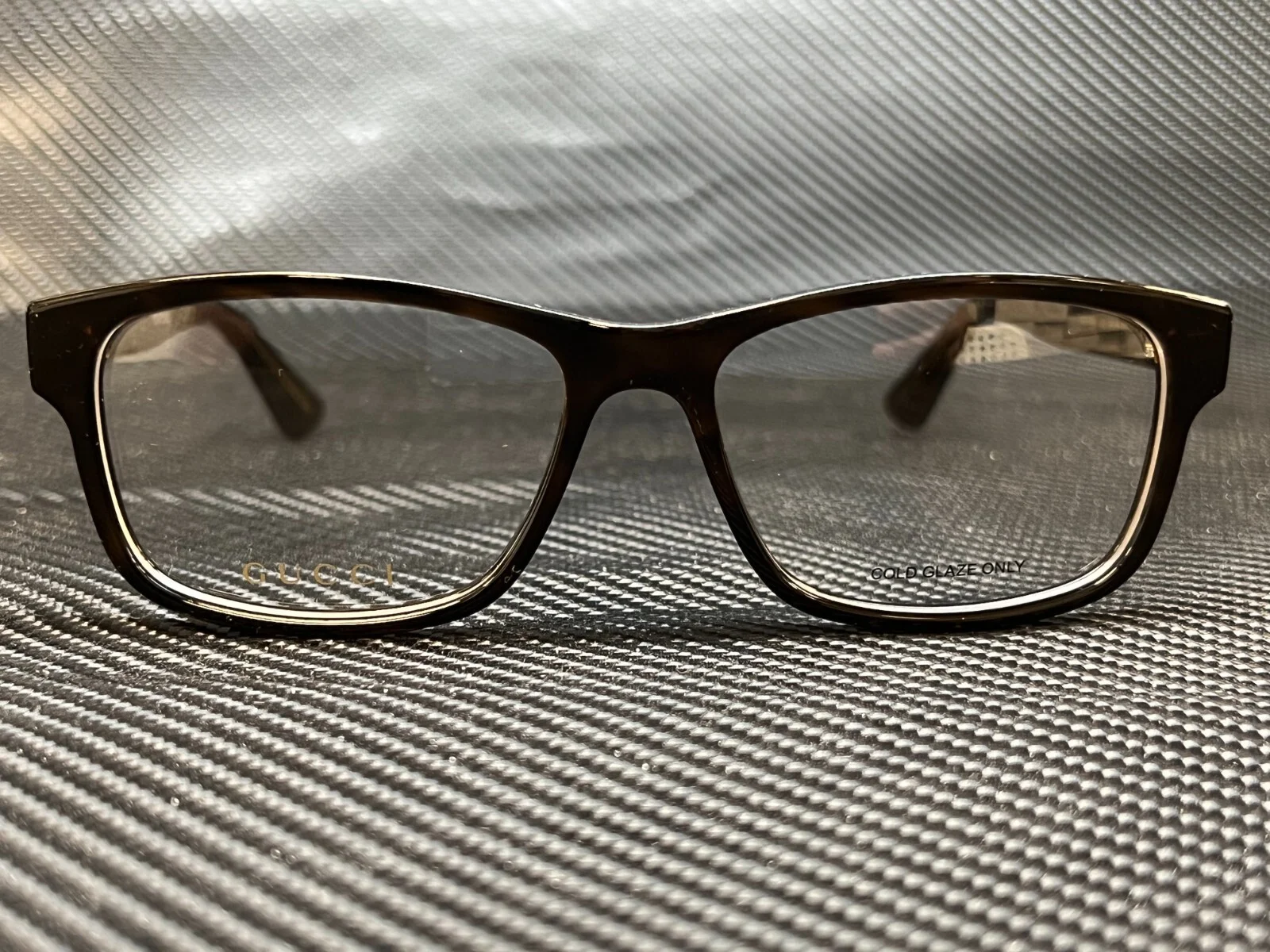 GUCCI GG0640OA 002 Havana Rectangle Square Men 2