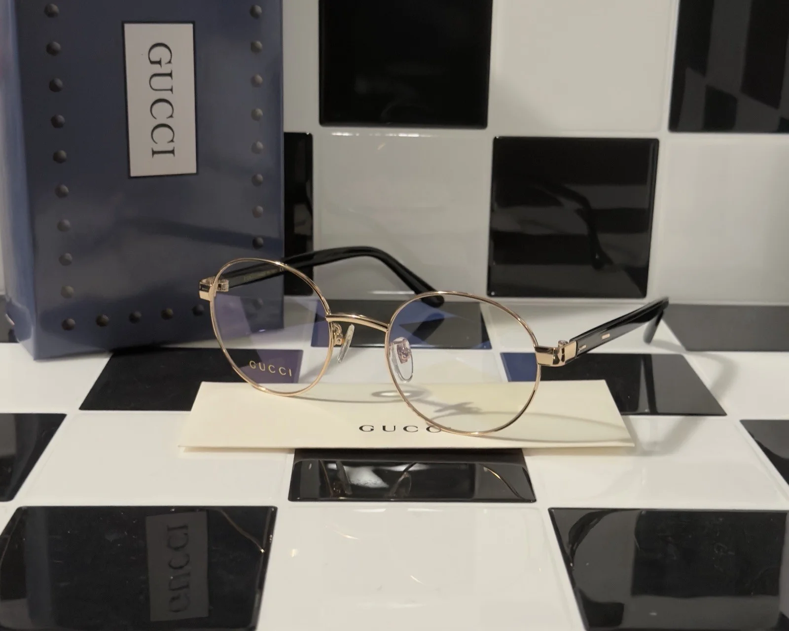 GUCCI GG0730O 005 Black Demo Lens Women 4