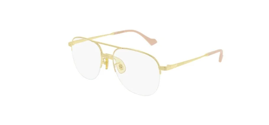 Gucci GG07450-002 Optical Gold Gold Transparent Eyeglasses