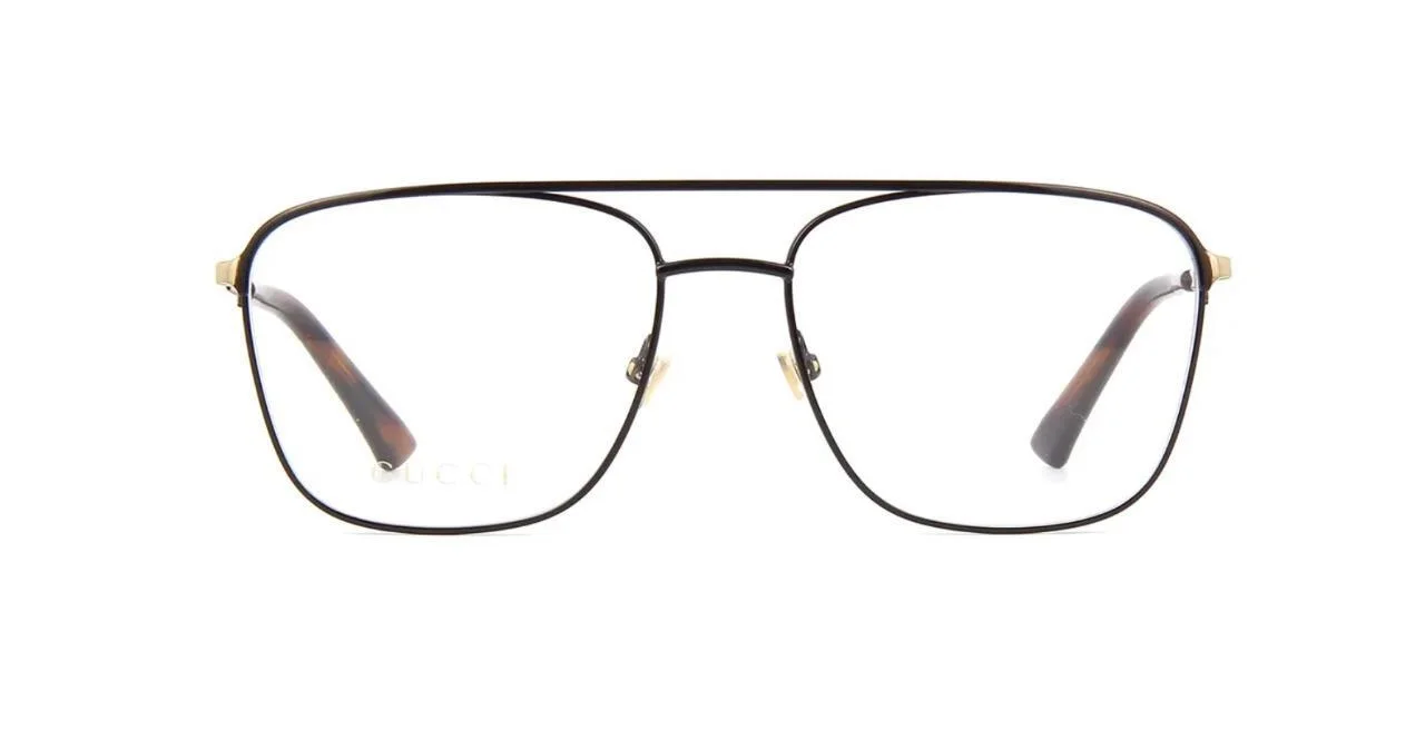 Gucci GG0833O 001 Black & Gold Eyewear Brille Frames Glasses Eyeglasses Size 55 2