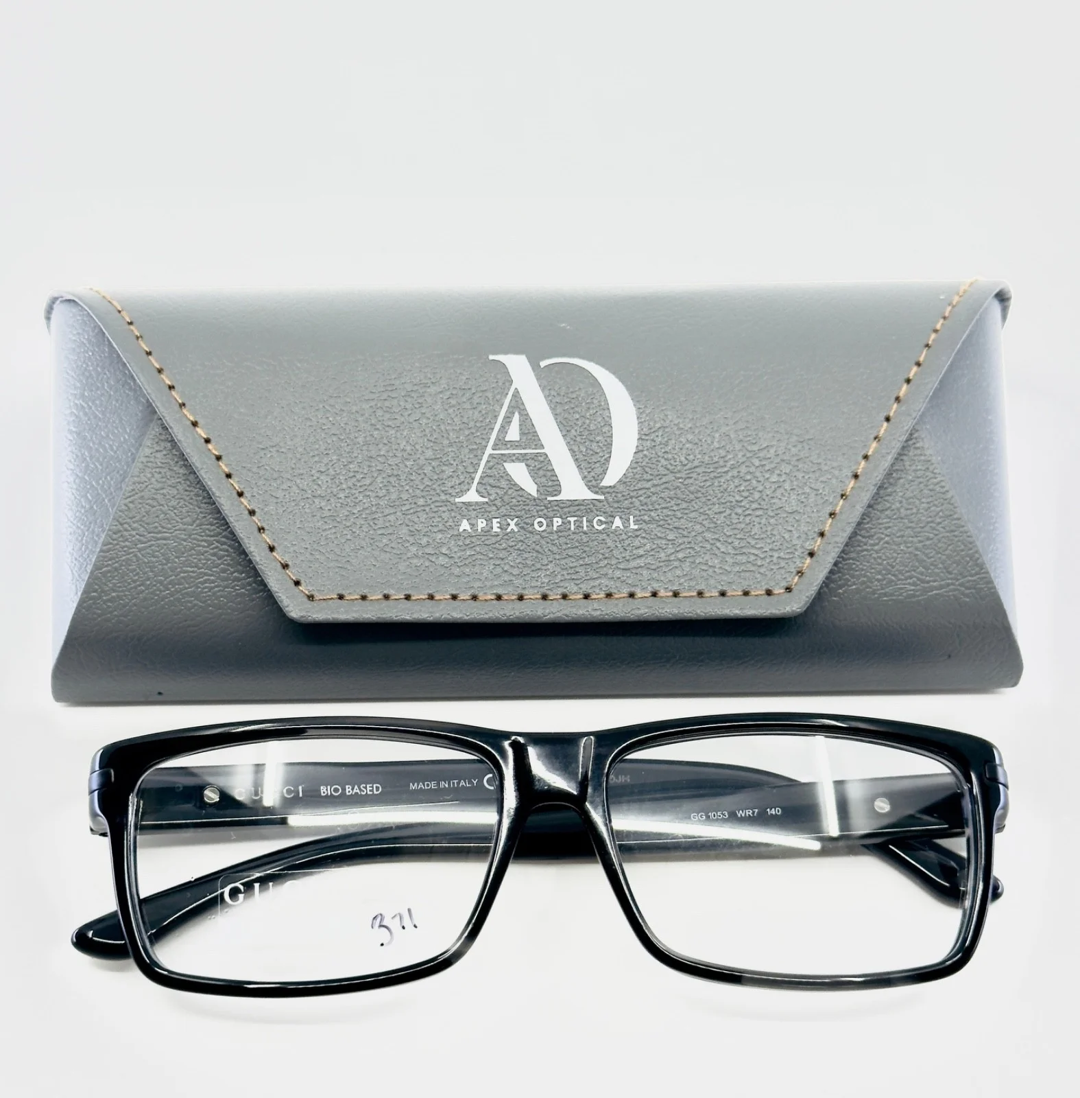 GUCCI GG1120O 005 Light Blue Transparent Men 3