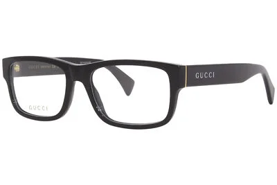 GUCCI GG1141O 004 Black Rectangle 58 mm Men