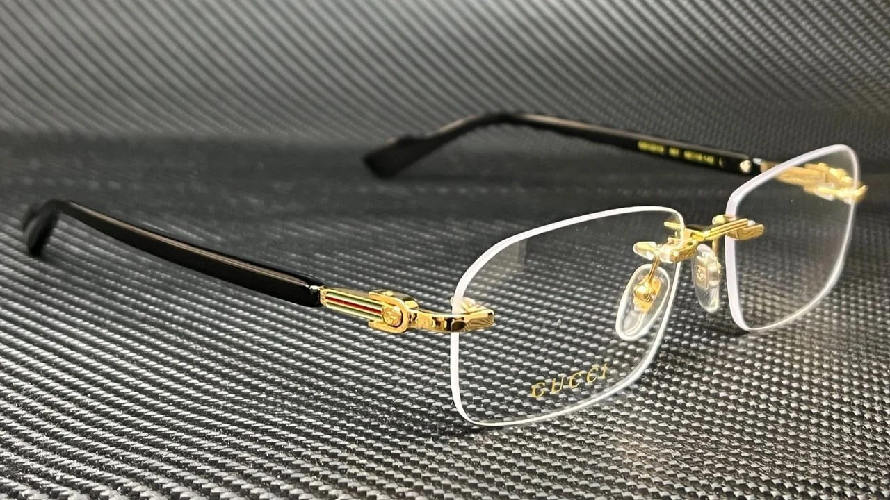 GUCCI GG1221O 001 Black Gold Men 2