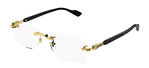 Gucci GG1221O 001 Gold Rectangular Men