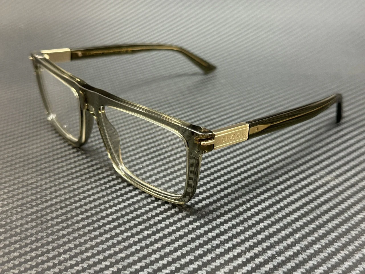 GUCCI GG1504O 008 Gray Transparent Men