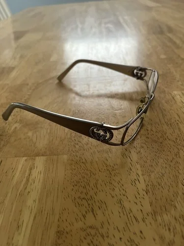 Gucci GG2812 Eyeglasses FRAMES QZA Brown Gray 53[]15-125 Crystals Italy F480