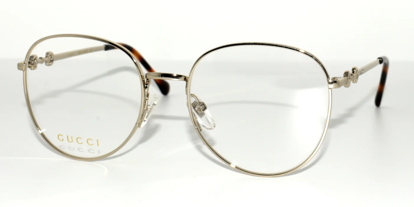 NEW AUTHENTIC GUCCI EYEGLASSES GG 0880O 003 PALE GOLD 51-18-140 WOMEN