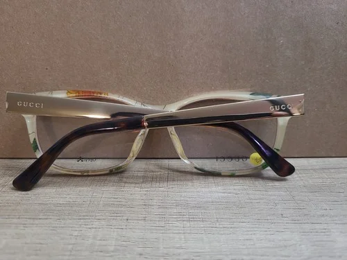 RARE GUCCI GG 3761/F 2EZ TORTOISE & Gold Plated With Floral inside 55-15-140🔥🔥